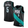 Maillot Basket Homme Portland Trail Blazers Jrue Holiday 2025-26 Nike City Edition Noir Swingman